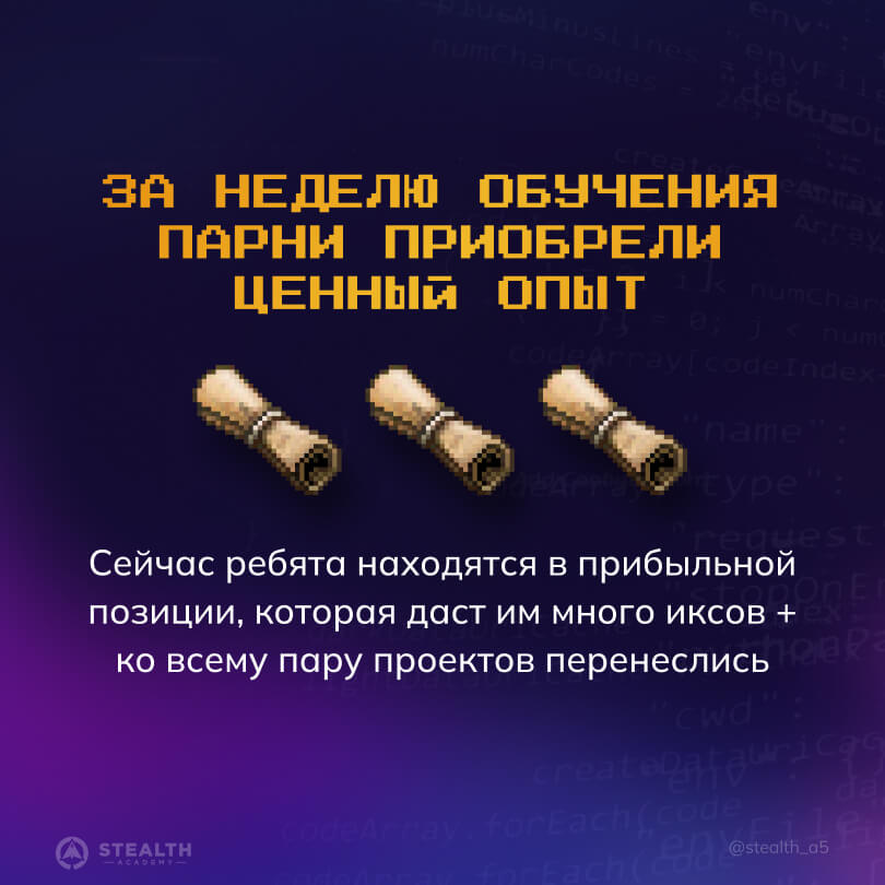 STEALTH ACADEMY — слайд 19